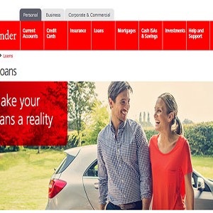 Santander homepage