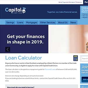 Capital Credit Union homepage