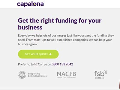 Capalona homepage
