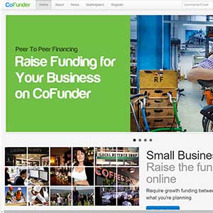 CoFunder homepage