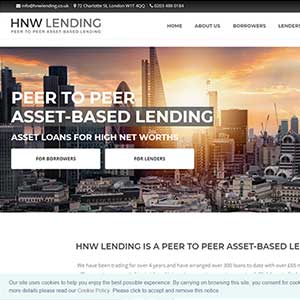 HNW Lending homepage