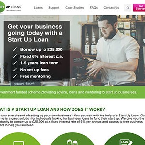 Start Up Loans Company homepage