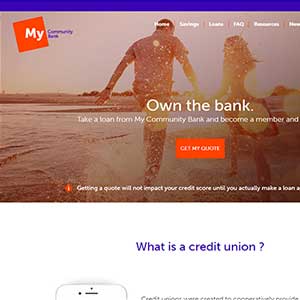 My Community Bank homepage