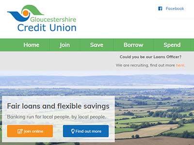 Gloucestershire Credit Union homepage