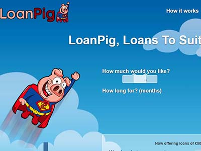Loan Pig homepage