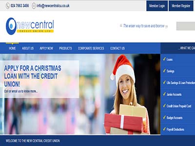 New Central Credit Union homepage