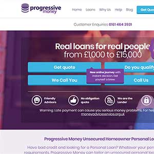 Progressive Money homepage