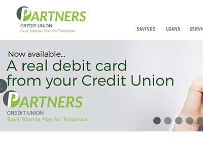 Partners Credit Union homepage