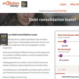 evolution money debt consolidation loans