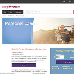 Cash Converters homepage