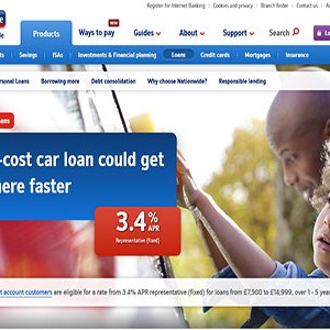 Nationwide Personal Loans homepage