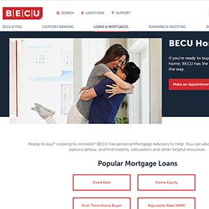 BECU homepage
