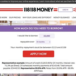 118 118 Money - Loans for bad credit in UK | SeekLoans