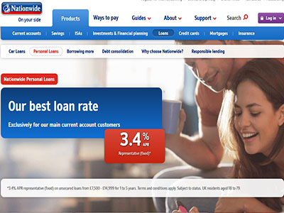 Nationwide homepage