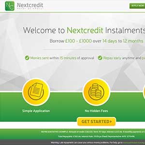 Next Credit homepage