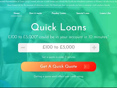 My-Quick Loans homepage