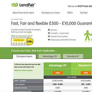 Lendfair homepage