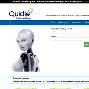 Quidie homepage