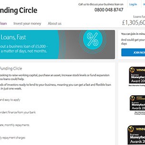 Funding Circle homepage