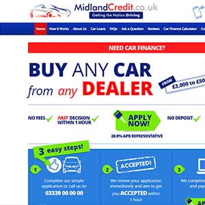 Midland Credit homepage