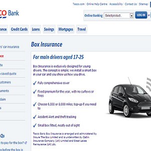 Tesco Bank homepage