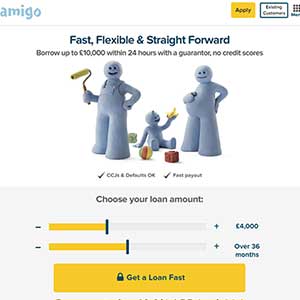 Amigo Loans Ltd homepage